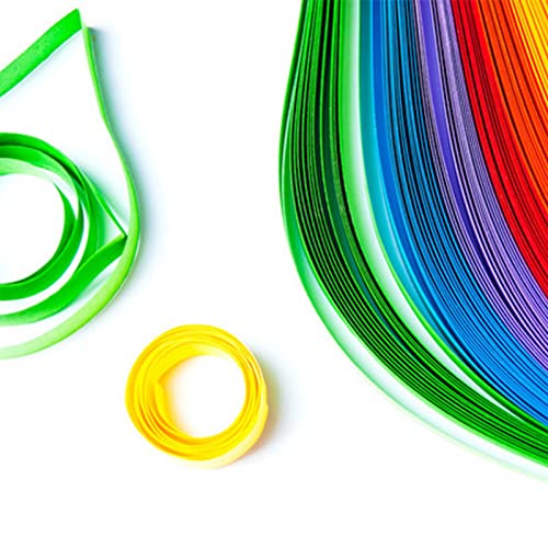 Quilling Paper for 42 Colors 840 Strips Paper Quilling Strips Set including Length 53cm Width 3mm Paper Strips Quilling Slotted Tool for Paper Crats Quilling Arts Cards - Image 2