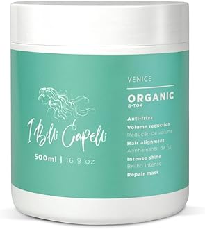 I Belli Capelli Venice Botox Hair Treatment - Reduce Frizz, Smoothness, Rejuvenates Dry and Damaged Hair, Deep Hydration, Volume Control,-Formaldehyde-Free, Organic Hair Botox (17.6 oz/500 ml)