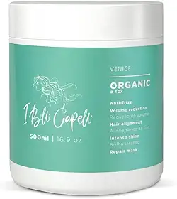 Tratamento Capilar B-tox Venice – 500g (17.6 oz) | Reduz o Frizz, Hidratação Profunda, Rejuvenesce Cabelos Secos e Danificados, Controle de Volume, Orgânico e Sem Formol