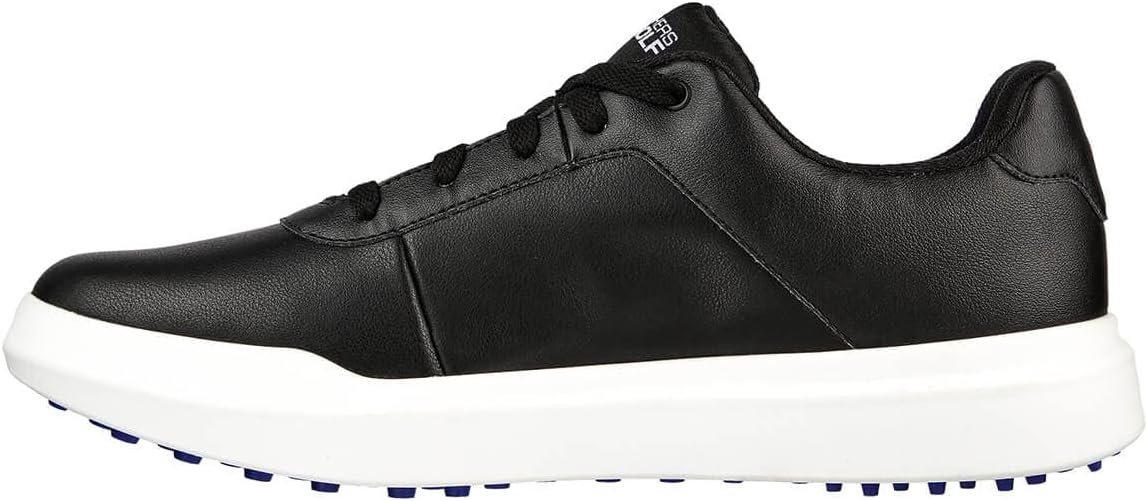 Skechers Men's Drive 5 Arch Fit Spikeless Waterproof Golf Shoe Sneaker, Black/White, 9
