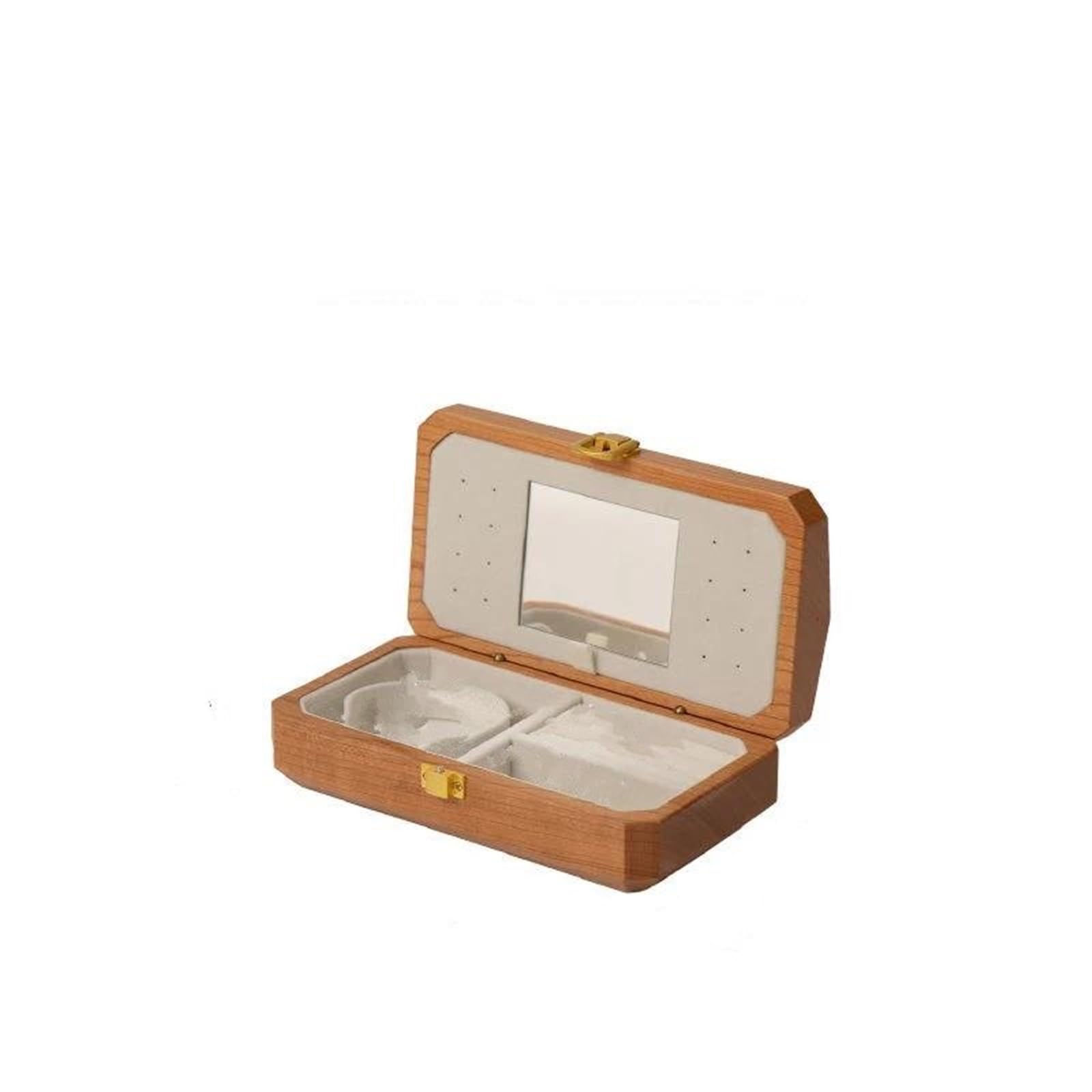 Caja para Anillos de Nogal Negro, Almacenamiento de Joyas, Accesorio portátil para Salir, contenedores organizadores, Cajas de joyería.