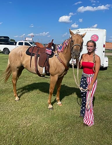 Bell Bottom Jeans for Women High Waisted Stretch American Flag Flare Jeans Denim Bootcut Pants4