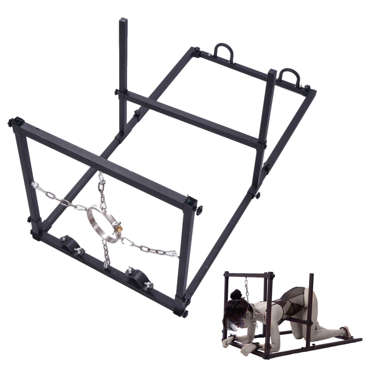 Menottes Cheville Métal Pour Bondage BDSM - Neuf - Cadre De Contrainte