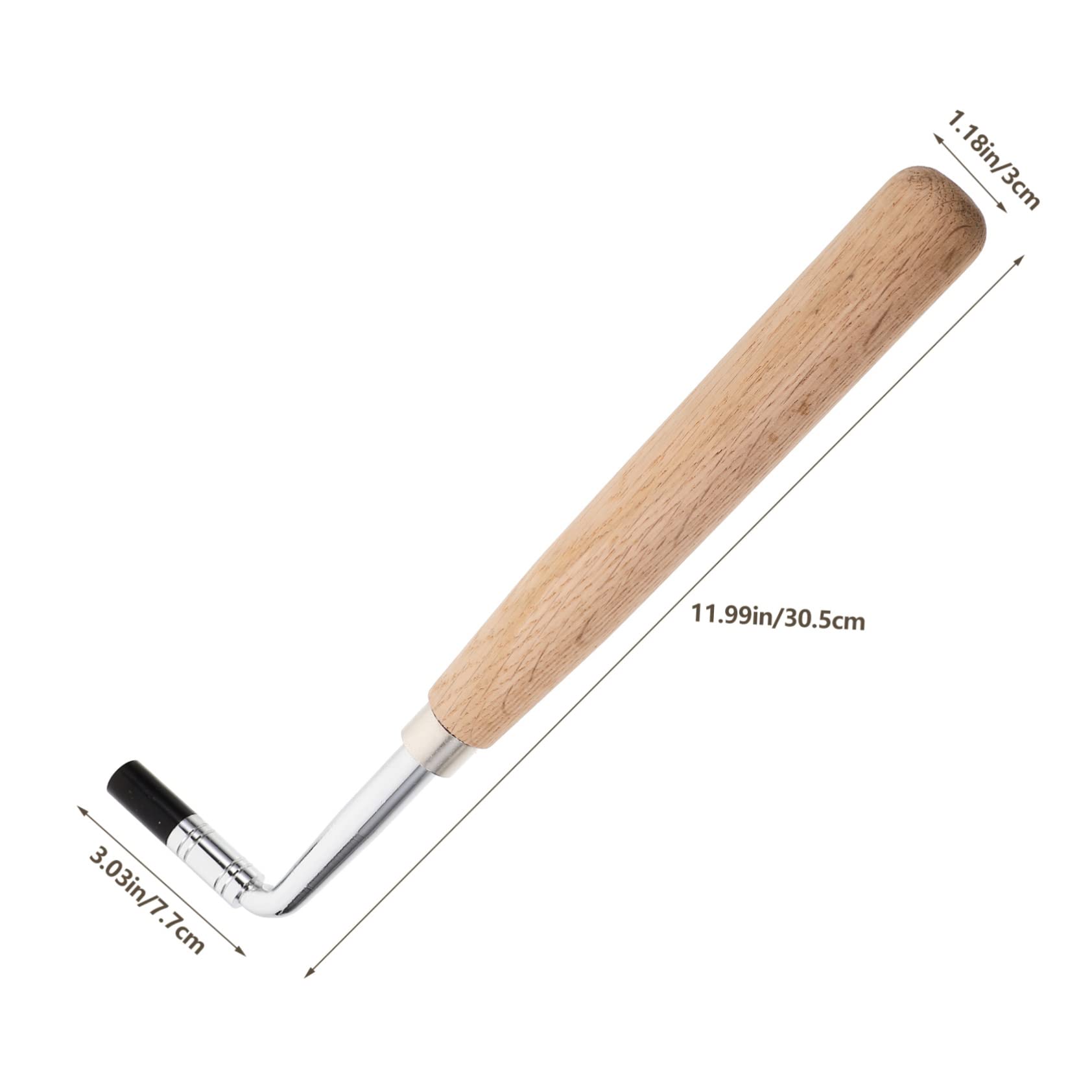 Llave Inglesa para Piano Herramienta de Afinación Confiable Fácil de Usar y Transportar Mango de Madera Adecuado para Reparación de Instrumentos de Cuerda