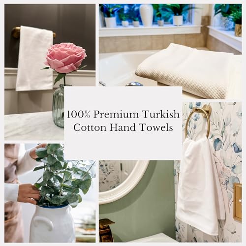 Moonlight Makers Turkish Cotton Waffle Weave Hand Towels, 3 Pack #TOP26