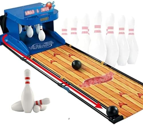 Electronic Bowling Alley Game Set - LED Scoreboard, Indoor Bowling for Kids & Adults, Family Fun Sports Console, Competitive Arcade Game, Perfect Party Activity
