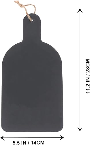 Miniatura 6 de Luxshiny Tabla de queso de pizarra, platos de piedra para charcutería, plato de queso, tabla para servir sushi, sashimi, plato de carne con asa para