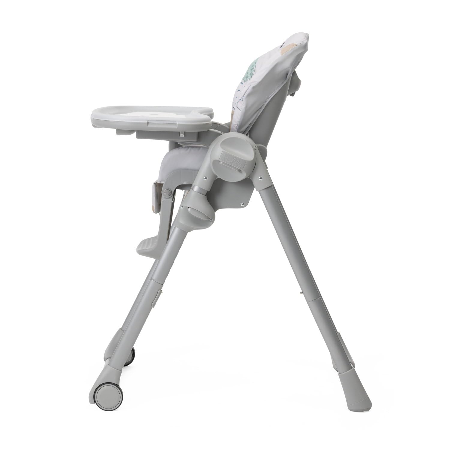 Chicco Polly Easy Seggiolone Pappa Evolutivo per Bambini da 6 Mesi a 3 Anni (15 kg), Seggiolone Reclinabile a Sdraietta con Altezza e Poggiapiedi Regolabili, 4 Ruote, Chiusura Compatta, Landscape