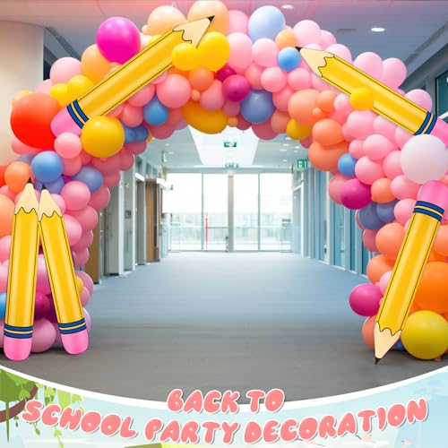 Blueweenly 12 Piezas Globo Gigante Inflable Lápiz 44 Pulgadas miniatura 6