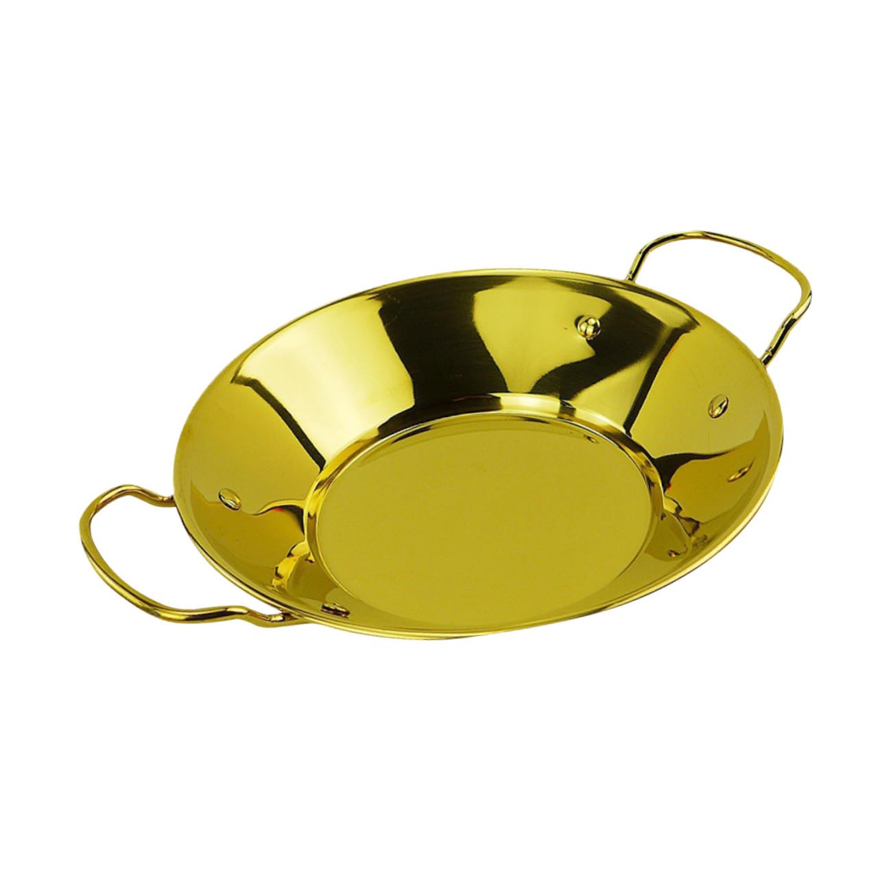 Ciieeo Stainless Paella Pan Cooking Pot for Pot Lid Dry Kitchen Cooking Utensil Long Serving Life