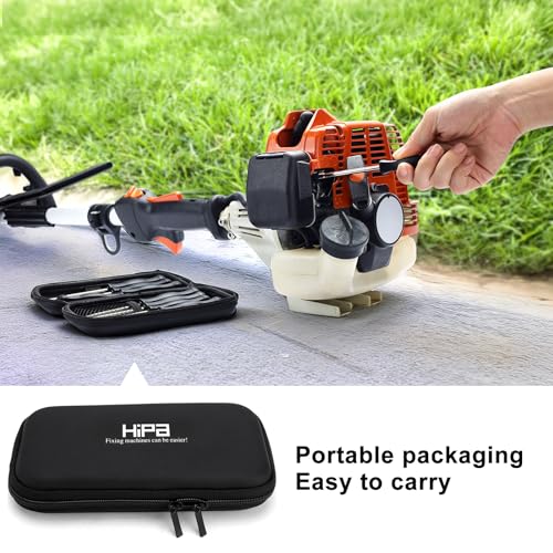 Biuhpa Set mit 12 Schraubendreher Vergaser-Einstellwerkzeug mit Reinigungsbürsten, Splined/Pac Man/Double D für Poulan Husqvarna STHIL Echo Motor Motorsense Kettensäge