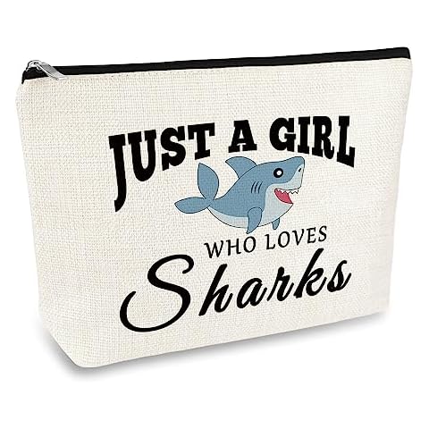 Shark Lover Themed Makeup Bag Cover