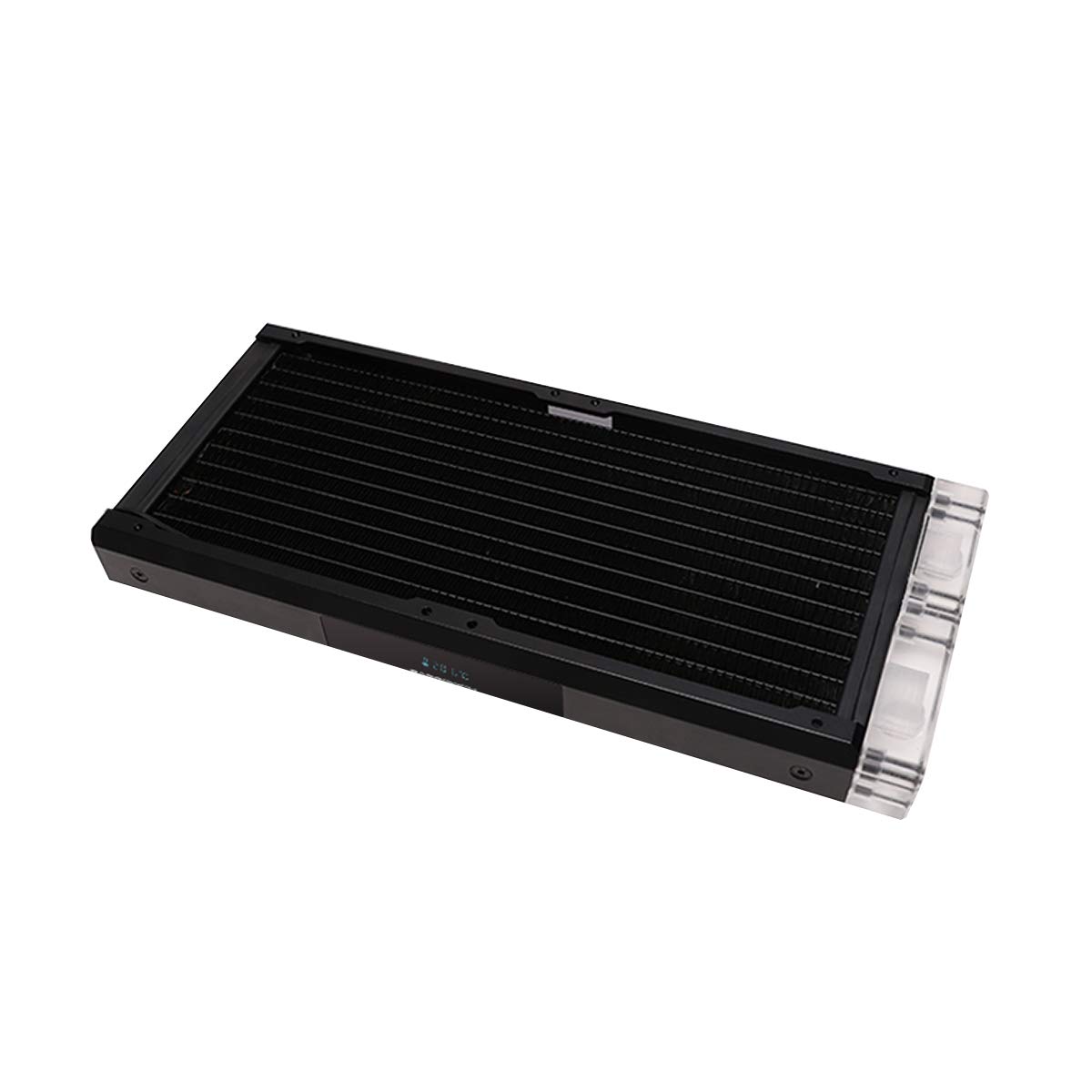 BarrowCH Chameleon Fish 240Y OLED Copper Radiator (2x120mm) - Black/Clear