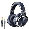 OneOdio Over-ear hoofdtelefoon met kabel, 50 mm driver, basgeluid, 6,35 & 3,5 mm jack, share-poort, gesloten studio…