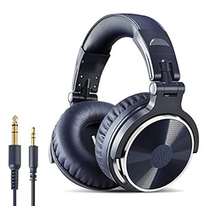OneOdio Over-ear hoofdtelefoon met kabel, 50 mm driver, basgeluid, 6,35 & 3,5 mm jack, share-poort, gesloten studio…