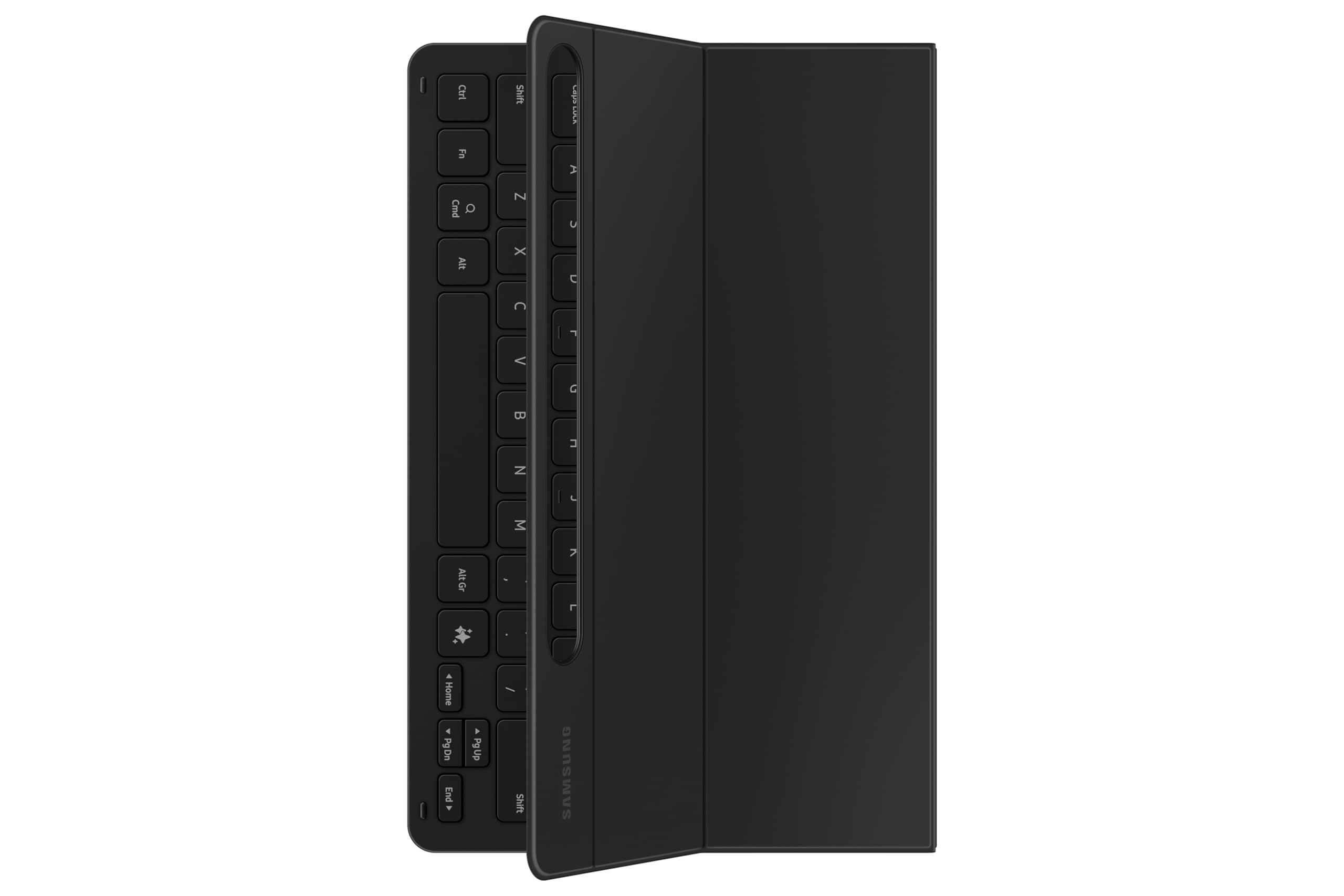 Samsung Book Cover Keyboard Slim EF-DX720 für das Galaxy Tab S10 Lite FE S9 mit QWERTZ-Tastatur und AI-Taste, Einteilige schlankes Design, S Pen Fach, Black