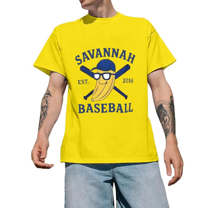 Baseball Shirts for Men Game Day Baseball Fan Tshirt Baseball Player Graphic Funny Short Sleeve Tops Yellow