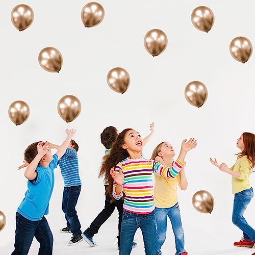 Image of Champagne Gold Balloons 60pcs 5inch Small Metallic Champagne Latex Balloon for Balloon Garland Arch Chrome Champagne Balloons 5'' Round Mini Birthday Party Decoration DIY Engagement Anniversary