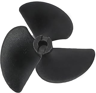 Heyiarbeit 3Pcs 3 Blades Propellers for Ship Model RC Boat Propeller Model Black CCW Positive Paddle 55mm Diameter 40mm Pitch 4.8mm Hole Dia