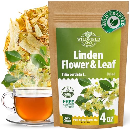 Image of 4 oz Linden Tea Dried Linden Flower Tea Blossom Herbal (Tilia Cordata) - 113g Herb Lipa Tila