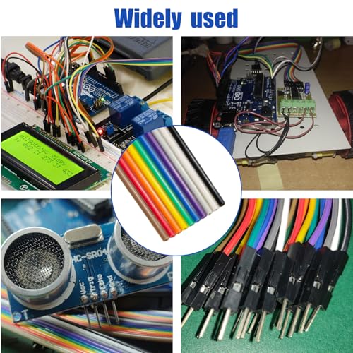 Cable cinta arcoíris para conectores de 2,54 mm, manguera plana flexible de 10 pines y 28 AWG 4