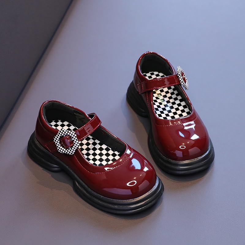 Girls' Mary Jane Shoes Strap Girls School Flats Leather Girl Loafers School Uniform Non-Slip Sole2