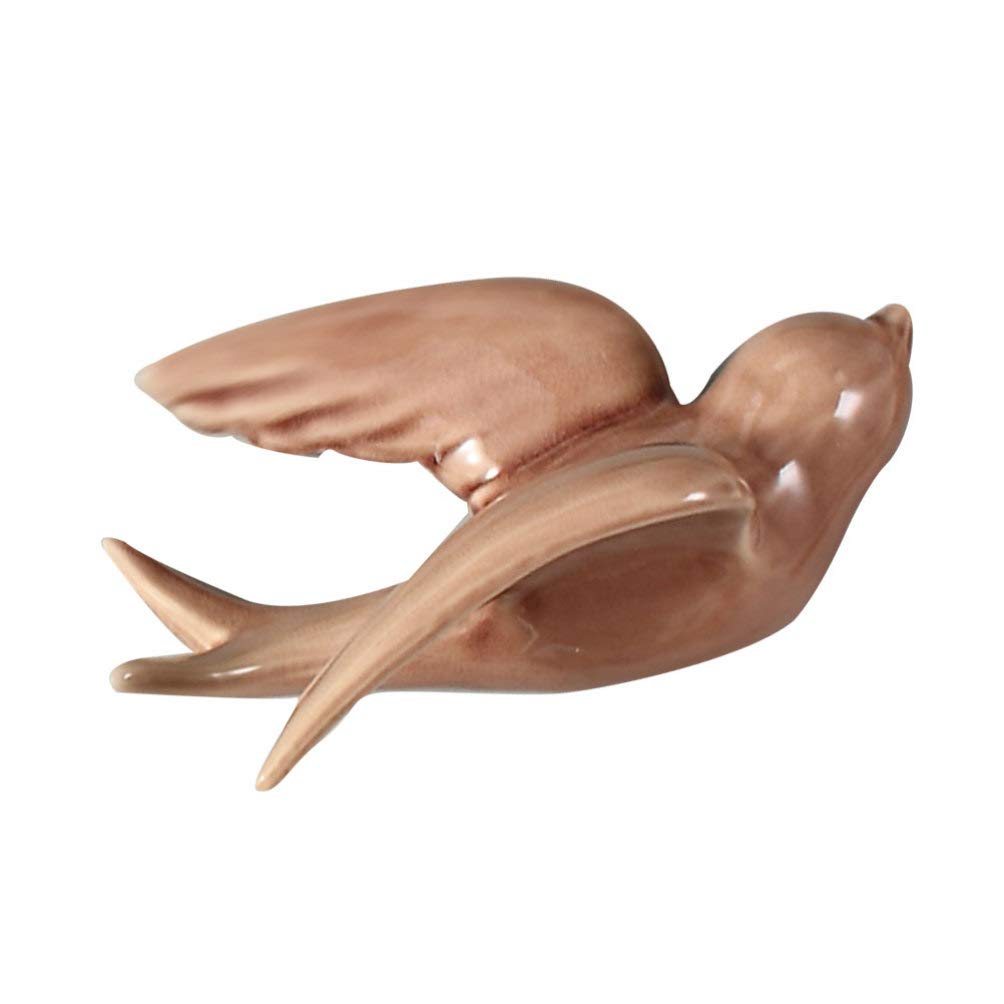 Ceramic Hanging Swallows Sparrow Dove Ceramic Birds Wall Decor Decoration Birds Figurines Wall Sculptures Decorative Bird Ornament for Living Room Garden