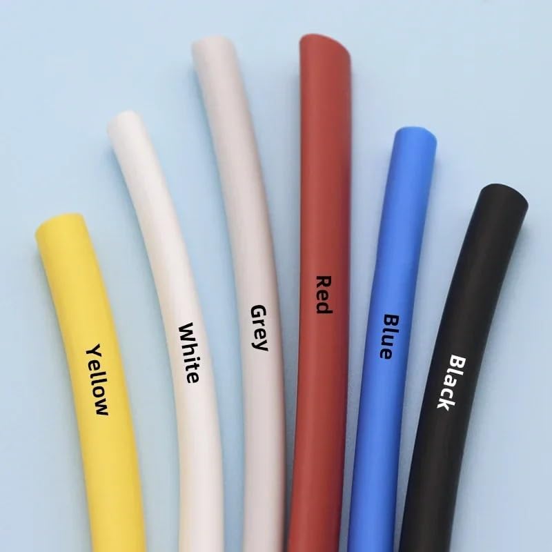Osłona przewodu Drut do zarządzania kablami Tuleja silikonowa rurka termokurczliwa Średnica 0,8~5 mm 2500 V Elastyczna izolacja Wysoka(Blue,0.8MM-1 METER)