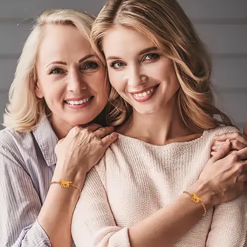 Image of Matching Mother Daughter Bracelets for 2 Daughter and Mother Jewelry for Daughter Gifts From Mom, Inspirational Jewelry for Daughter Mother Gift