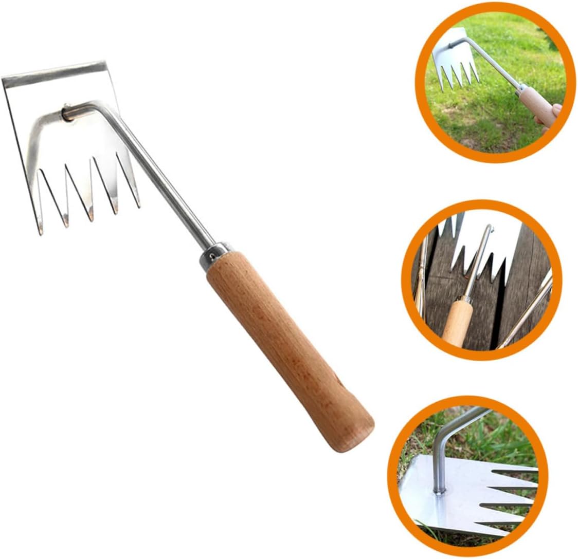 4pcs Garden Weeder Tool Multi-Function Weed Rake for Weeding Tools Weed Removal Kit for Home Park