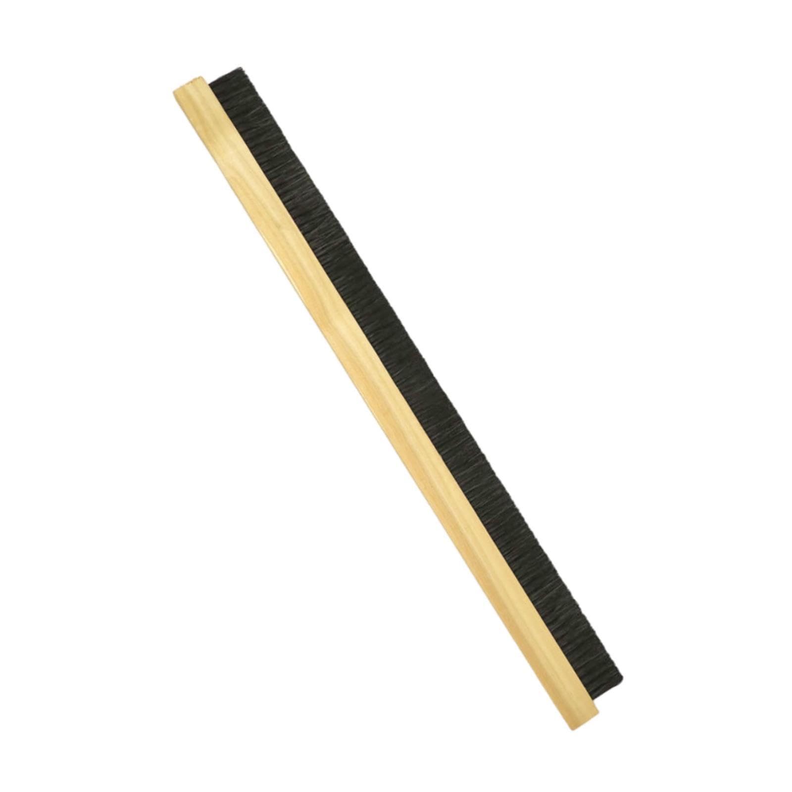 Escoba de Hormigón con Respaldo de Madera, Cepillo de Hormigón, Antideslizante, para El Hogar, Versátil, de Cuatro Filas de Cerdas, Cepillo para