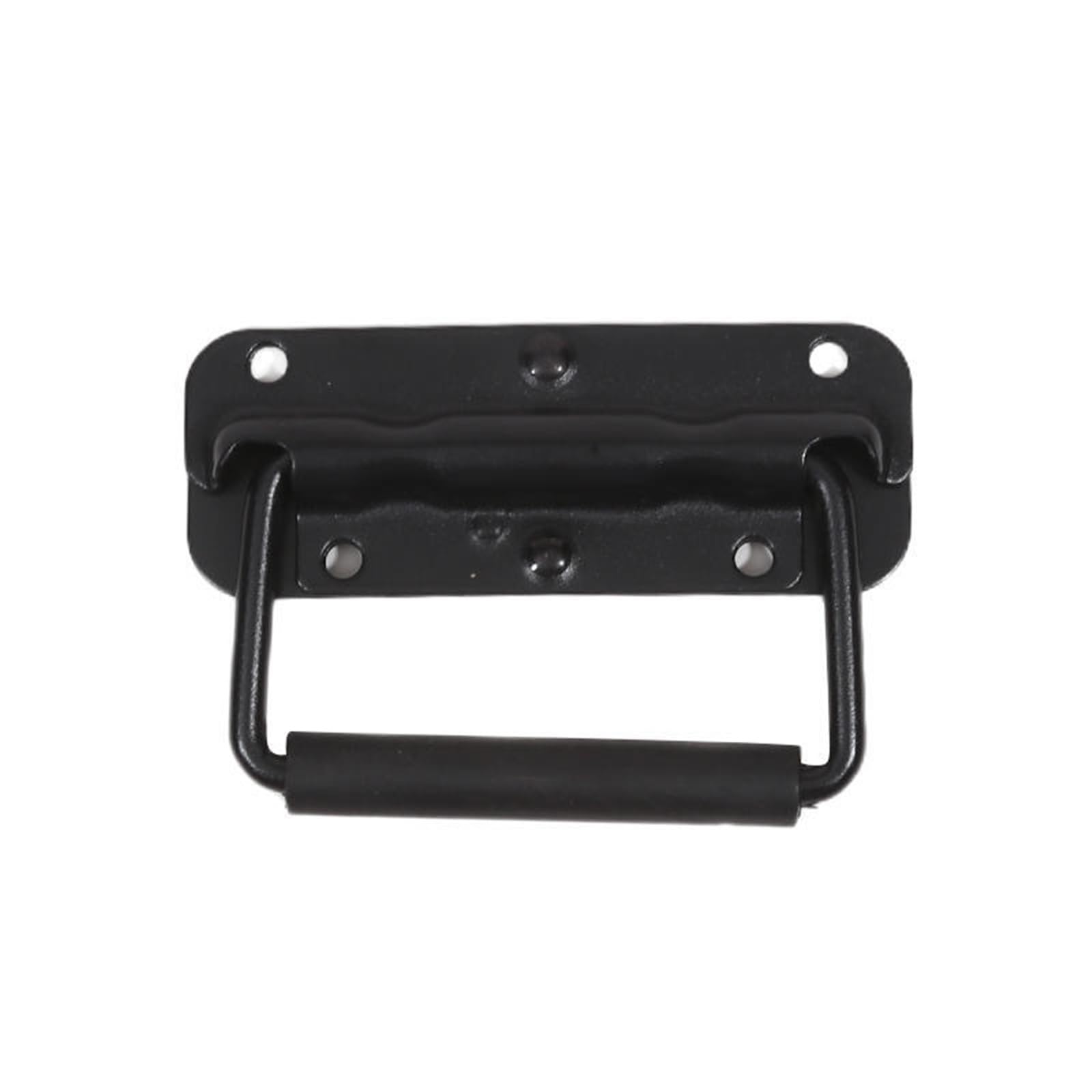 Doxicey 110Mm Luggage Handle 2Pcs Iron Material Spring Handle Black Luggage Folding Handletool Box Movable Ring Industrial Equipment Cabinet 3 Size For Suitcase Luggage Box Case(110Mm)