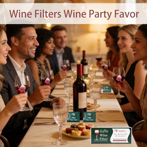 Image of 15 PCS Wine Filters, Wine Purifier To Remove Sulfite And Histamine | Portable-Effective Wine Filters To Remove Sulfite And Histamine, , Wine Sulfite Remover Wine Lover Gifts for Men Women