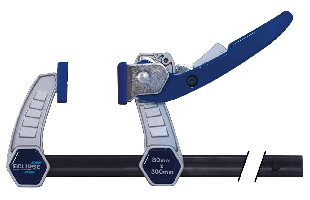Eclipse Professional Tools ELC80-12 30cm Quick Release Lever Clamp 80mm Jaw Depth, 12"