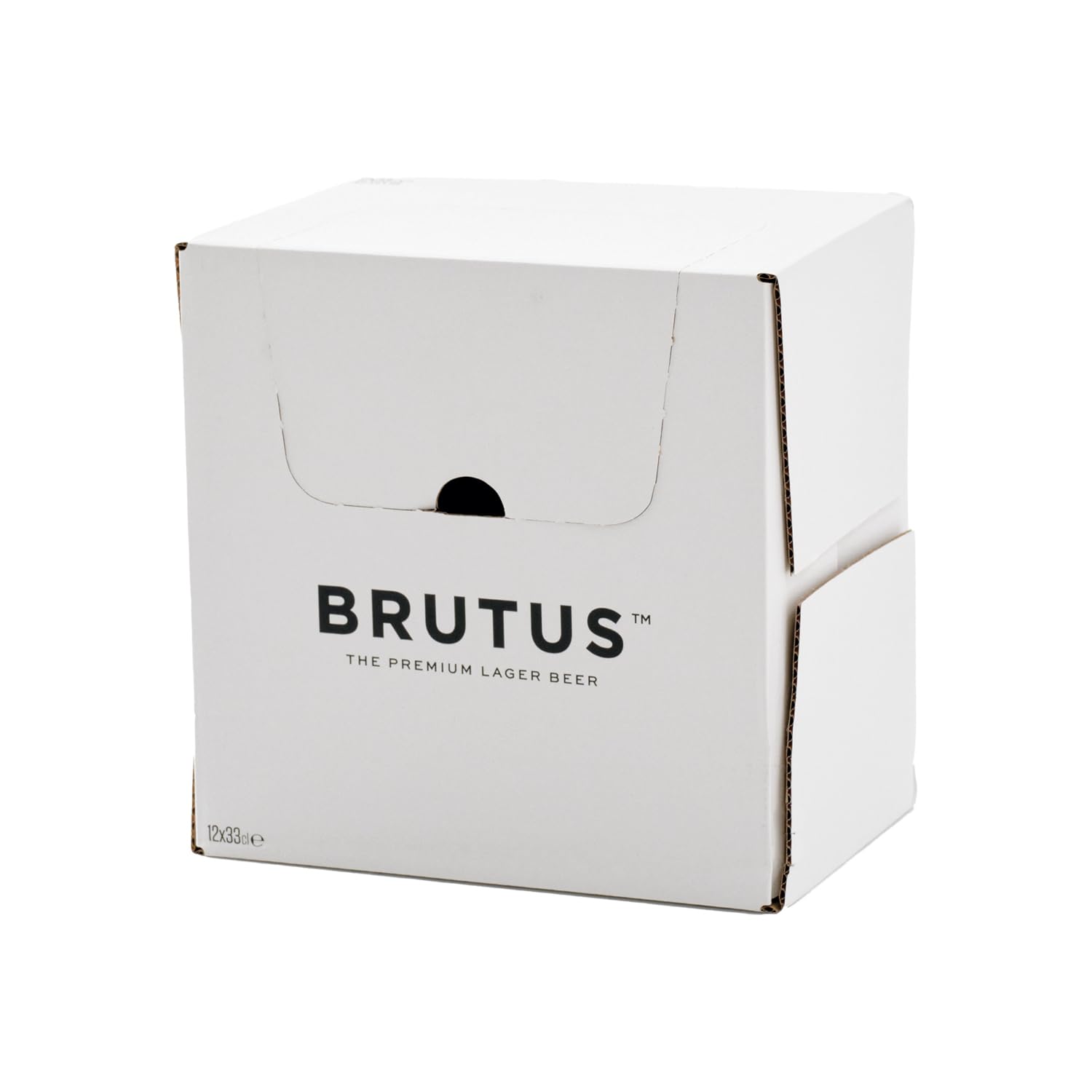 Brutus Cerveza, Pack de 12 Botellas x 33 cl, Cerveza Lager Ligera y Suave, Sabor Premium, 5% Vol Alcohol