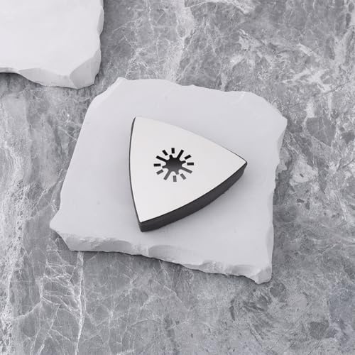 ECSiNG Lot de 3 Patins de Ponçage Triangulaires de 80 Mm Compatibles avec La Plupart des Polisseuses pour Le Polissage Du Bois Et Du Métal – vue 5