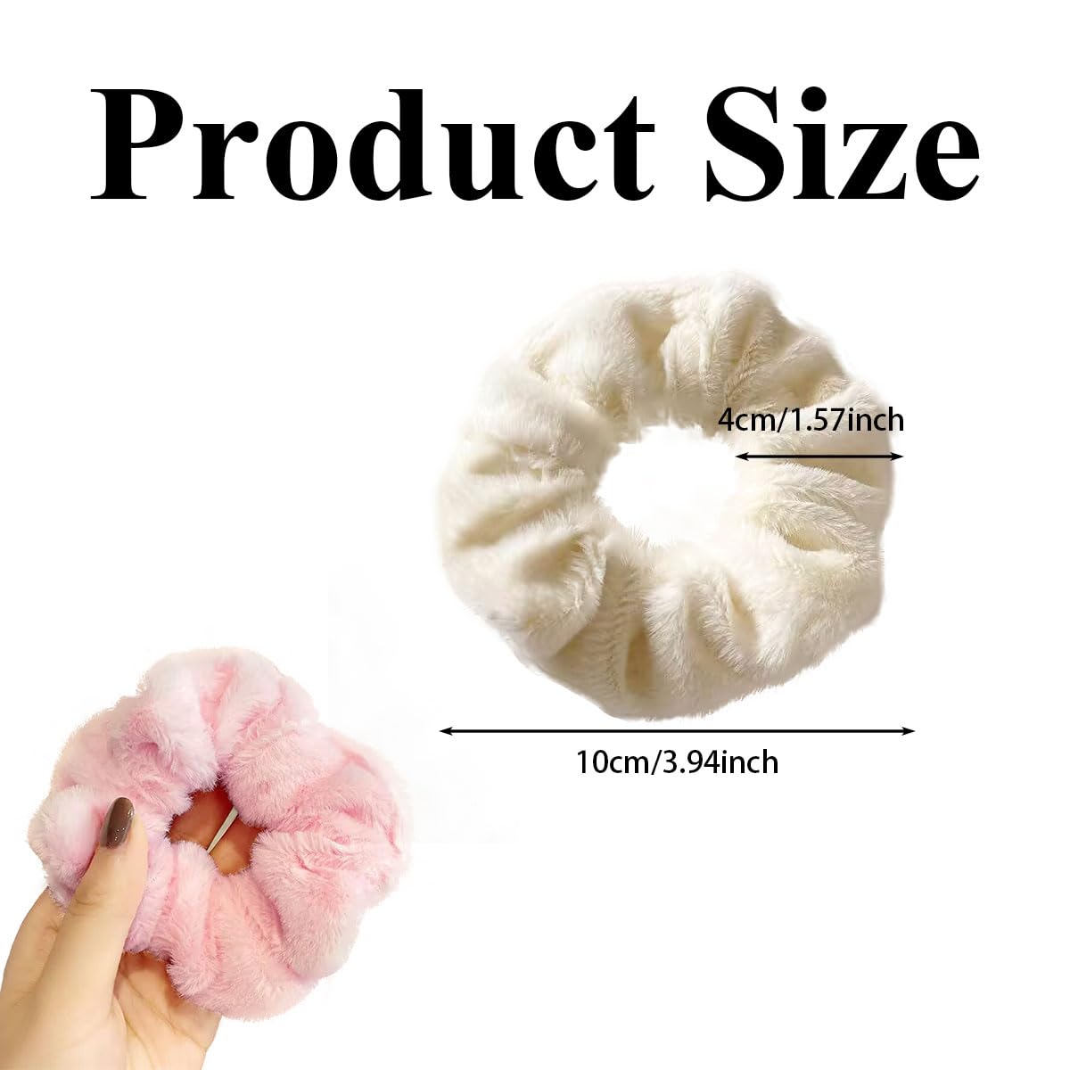 5Pcs Colorful Girls Hair Scrunchies Ponytail Holders Big Scrunchie Hair Ties Elastic Soft Ponytail Holder Ponytail Holders Hair Scrunchies Soft Elastic Hair Bands Hair Accessories for Girls and Wo - Image 2