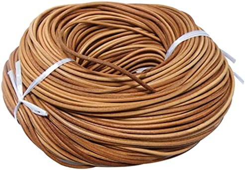 クーズーレザー コンパクトハーフラウンド | 財布 | BAGGYPORT ONLINE STORE（バギーポートオンラインストア） 【ラウンドレザーコード 牛革・本革】 薄茶・ベージュ ラウンド・直径-3mm 90m le-r-30-lb