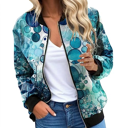 Chaquetas casuales para mujer, ligeras, con cremallera, con estampado de leopardo y floral, chaqueta corta para deportes, chaqueta ligera para mujer, amarillo, M