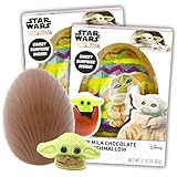 Sweetzo - Star Wars Themed Chocolate Egg with Yoda Shaped Marshmallow, Easter Basket Filler and Party Favors, 2.12 Ounces (Pack of 2)