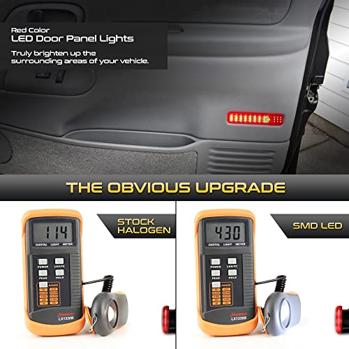 Luces LED rojas para panel puerta interior Silverado 1995-2007 miniatura 3