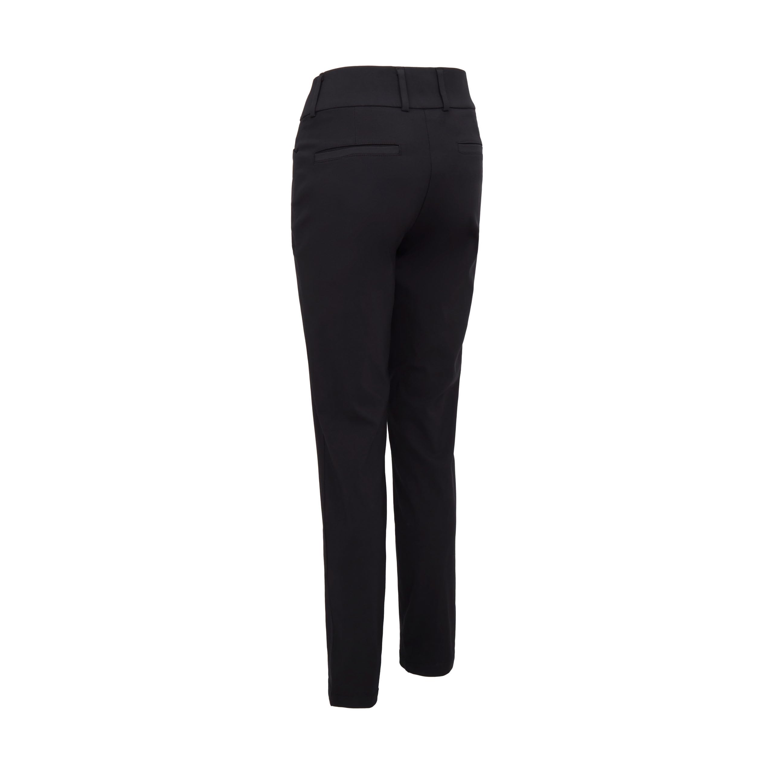 Callaway Damen-Golfhose – Chev Schlupfhose mit Stretch für Frauen, Flache Vorderseite, Opti Dri-Technologie (Kaviar Schwarz)