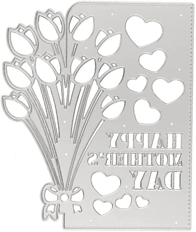 Amazon.com: Happy Mother's Day Cutting Dies for Card Making,Flower