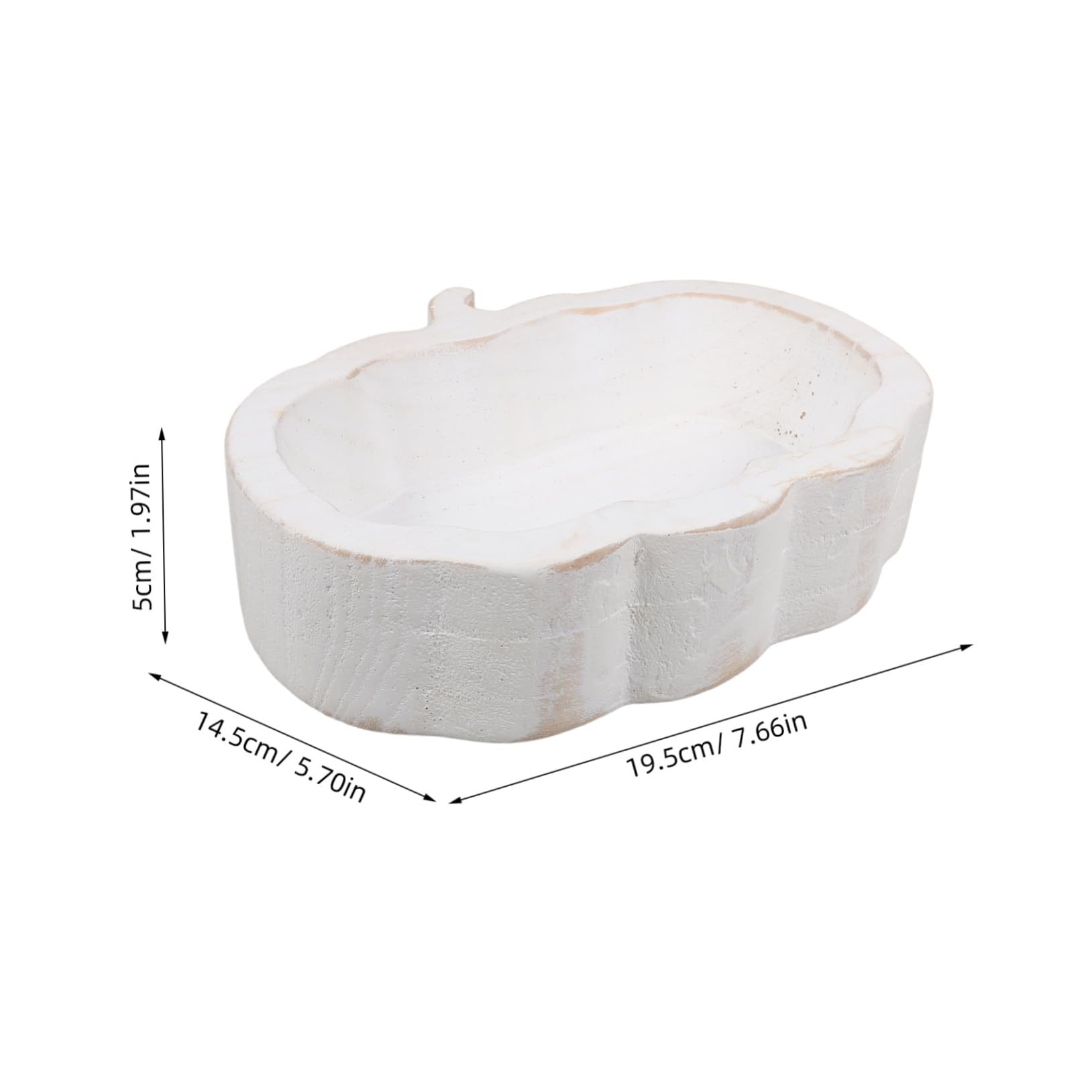 Cabilock 5 Piezas Compota de calabaza y cuenco de madera Bol de madera para ensaladas decoración de acción de gracias de otoño bandeja para servir con forma de pata plato de sopa delicado
