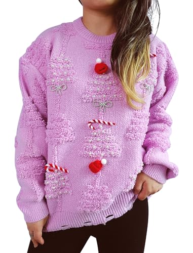 Image of OMEWEE Halloween Sweaters for Women 2024 Womens Ribbed Cuffs Pullover Sweaters Knit Baggy Fall Sweaters for Women