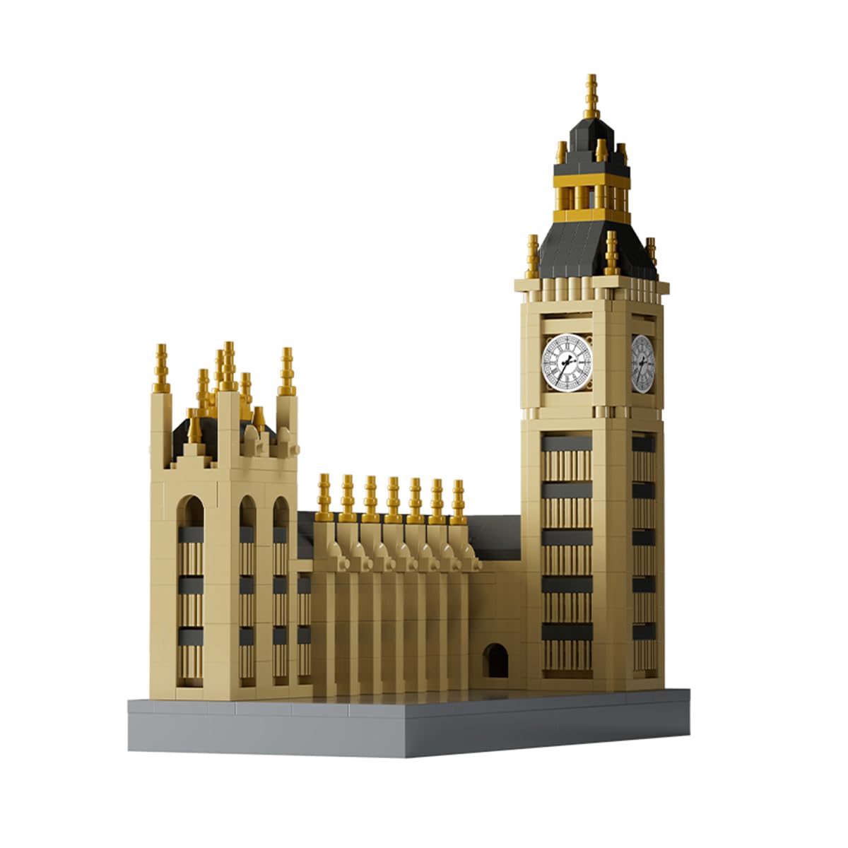 GOTIMON Micro Mini Big Ben Building Block Set, Famous Architecture, 1017 Pieces, Gifts for Kids and Adults