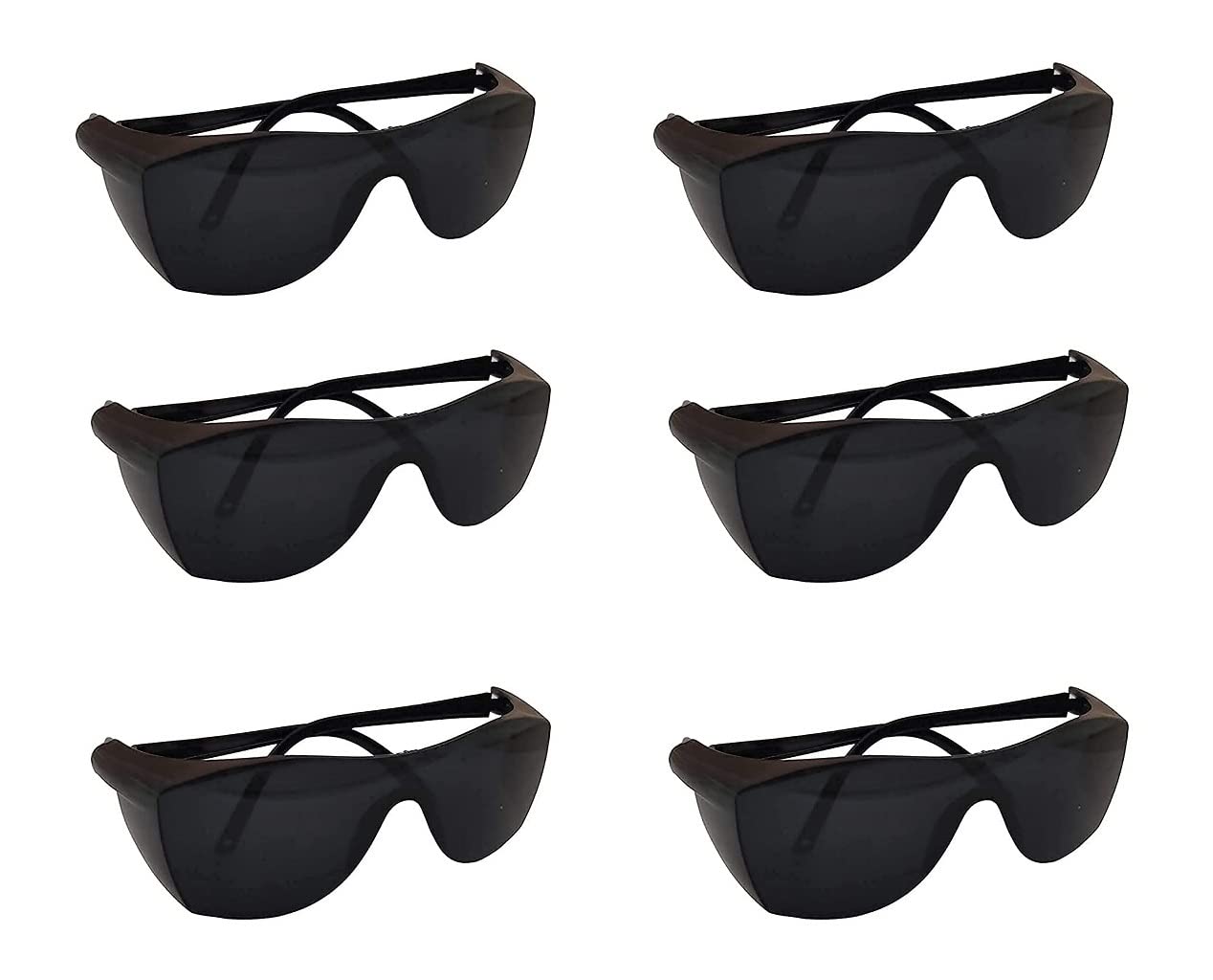 Welbuilt® Multipurpose Curve Safety Goggle Eyewear Sunglasses Goggles For Dust Protection Laboratory Medical Lab Construction industrial use Welding Eye Operation Men Women (Pack of 6) (B09V2X97S7) Amazon Price History, Amazon Price Tracker