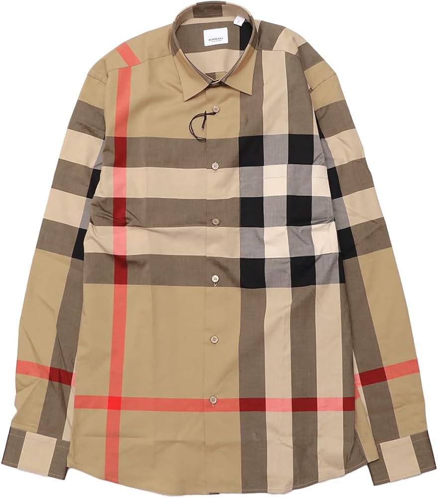 Amazon.co.jp: [BURBERRY] バーバリー シャツ メンズ 長袖 レギュラー