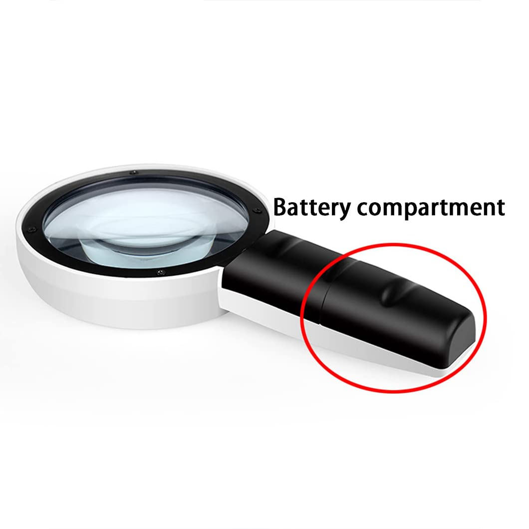 Ręczna lupa 30X z 3 diodami LED, podświetlana lupa z podświetleniem, lupa do czytania w leczeniu zwyrodnienia plamki żółtej, czytanie dla seniorów, lutowanie, inspekcja, Co White Magnifyi