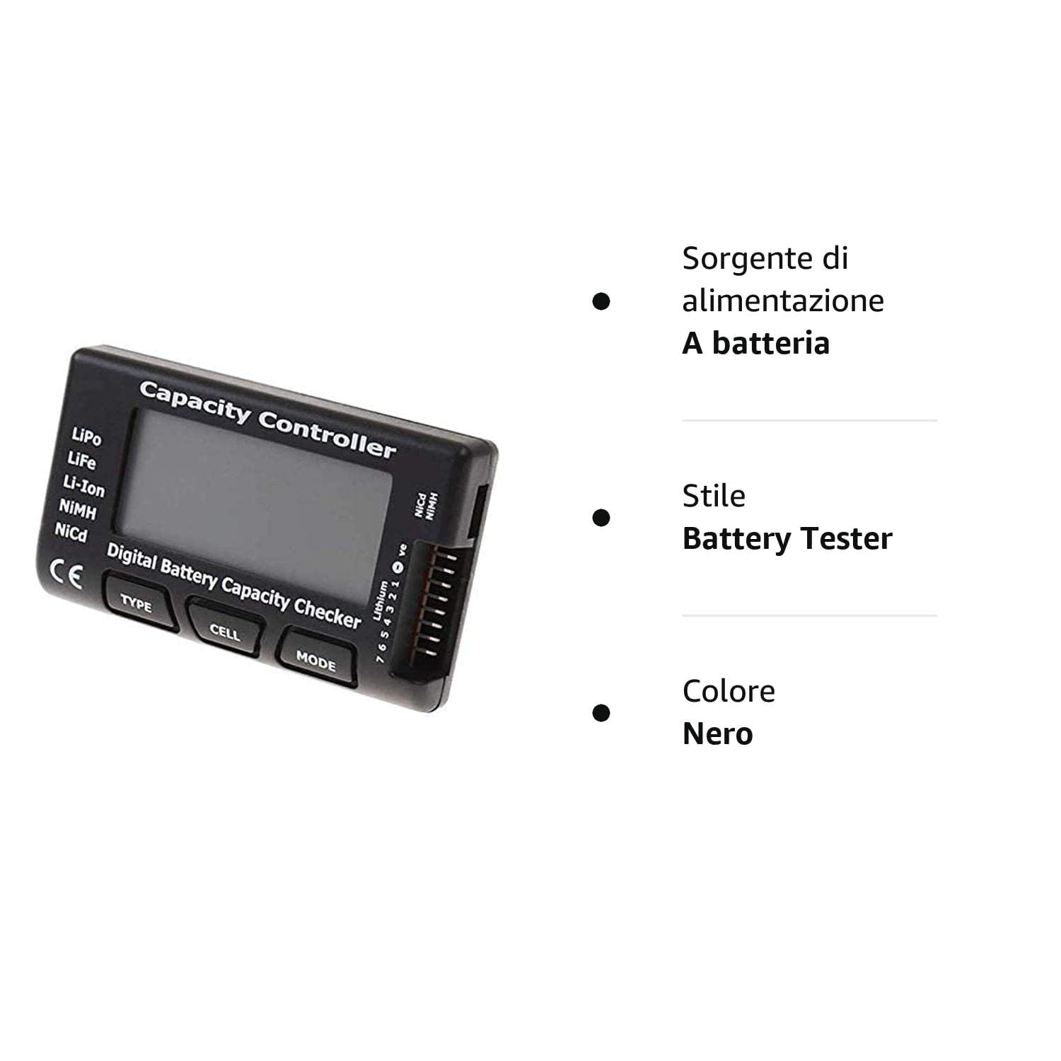 Tester Per Batterie Digitale AYWHP - Controllo Capacità Per LiPo, LiFe, NiMH - Foto 8